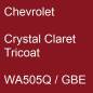 Preview: Chevrolet, Crystal Claret Tricoat, WA505Q / GBE.